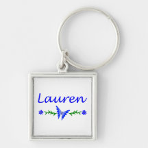 Lauren (Blue Butterfly) Key Chain