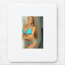 Lauren Jones Blue Bikini Mouse Pads