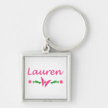 Lauren (Pink Butterfly) Key Chains