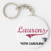 Laurens South Carolina City Classic Key Chain