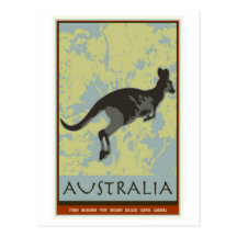 L'Australie Carte Postale