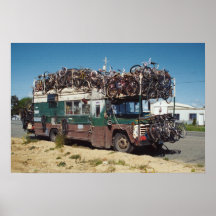 L'autobus de bicyclette posters