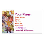 L'automne d'automne laisse le carte de visite