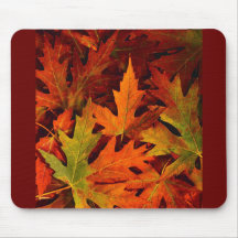 L'automne de collection d'automne laisse Mousepad Tapis De Souris