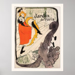 Lautrec: Jane Avril, Jardin de Paris posters