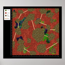 Lava Field - Battlemap Poster