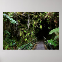 lava tube kilauea crater big island volcano print