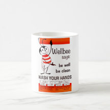 LAVAGE de CDC de Wellbee VOTRE affiche de publicit Tasse