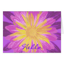 Lavander Daisies Greeting Cards