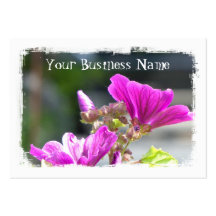 Lavatera Love Business Card Template