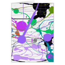Lavendar Carousell Greeting Cards