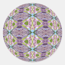 Lavendar Lilac Diamonds Stickers