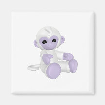 Lavendar Monkey Fridge Magnets