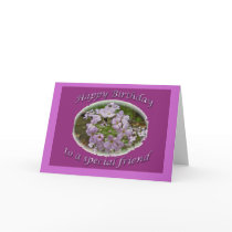 Lavendar Phlox Birthday Friend Card