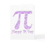 Lavendar Swirls Pi Day Tees and Gifts cards