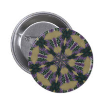 Lavender and Green kaliedoscope Pinback Buttons