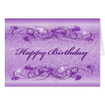 Lavender Birthday Card