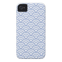 Lavender Blue Seigaiha Pattern Iphone 4/4S Case casemate cases