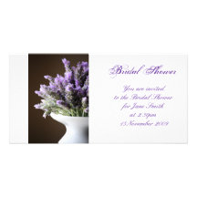 Lavender - Bridal Shower/Wedding Invitation Photo Cards