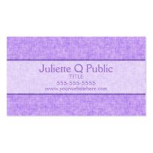 Lavender Business Card