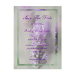 Lavender classy purple wedding save the date