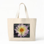 Lavender Creme Dahlia Tote Bags