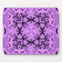 Lavender Crosses Kaleidoscope Mouse Mat