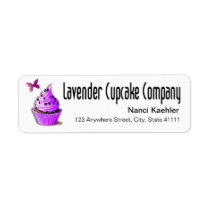 Lavender Cupcake Company Custom labels