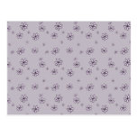 Lavender Daisy Flowers Floral on Lavender Print Post Card