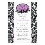Lavender Damask Bridal Shower Invitation