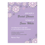Lavender Floral Bridal Shower Wedding Invitation