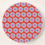 Lavender Floral Medallions Drink Coasters