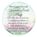 Lavender Floral Soap and Bath Products Label Sticker