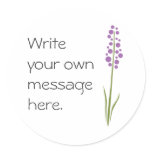 Lavender Flower stickers