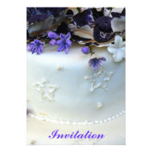 Lavender flowers invitation
