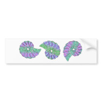 Lavender & Green Nautilu Shell Trio