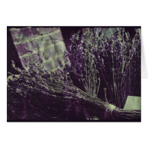 lavender greeting card