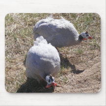 Lavender Guinea Fowls Mouse Pad