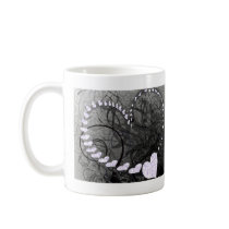 Lavender Heart Swirls Mugs
