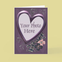 Lavender Hearts Template cards