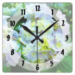 Lavender Hydrangea in Garden Wallclock