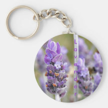 Lavender in bloom keychain