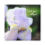 Lavender Iris Mom Magnet