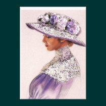 Lavender Lace Lady Elegant Decor Art Canvas Prints canvas prints