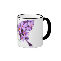 Lavender Lantana Flowers on a Coffee Mug