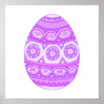 Lavender Painted Egg Print