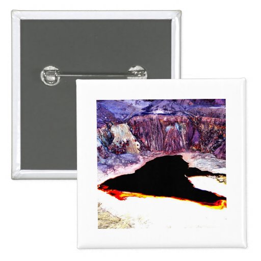 Lavender Pit Mine Abstract Button