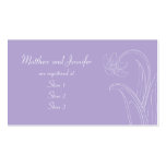 Lavender Purple Custom Wedding Gift Registry Cards Business Card Template