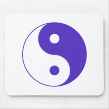 Lavender Purple Yin-Yang Mouse Mat