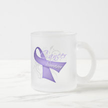 Lavender Ribbon - Cancer Survivor Mugs